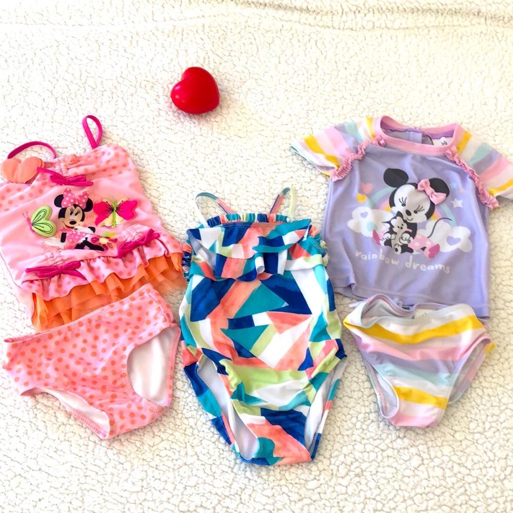 Disney/Gymboree 12-18 months/2T swimsuit bundle